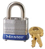 Master Lock 1.4 in. H X 1-1/8 in. W Laminated Steel 4-Pin Cylinder Padlock Keyed Alike