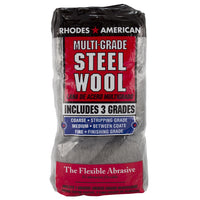 Rhodes American 0000 Grade Medium Steel Wool Pad 12 pk (Pack of 6)