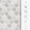 Smart Tiles 8.95 in. W X 8.97 in. L Gray Glazed Vinyl Adhesive Wall Tile 4 pc (Pack of 6)