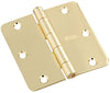 National Hardware 3-1/2 in. L Bright Brass Door Hinge (Pack of 5)