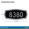 Hillman Distinctions Die-Cast Zinc Heritage Address Plate (Pack of 3)