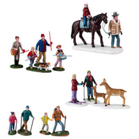 Lemax Christmas Figurine Village Accessories (Pack of 8)