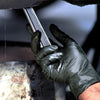 Gloveworks Nitrile Disposable Gloves Medium Black Powder Free 100 pk
