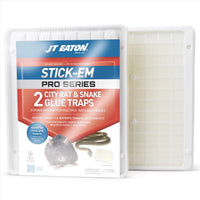 JT Eaton Stick-Em Pro Series Glue Trap For Rodents and Snakes 2 pk (Pack of 6)