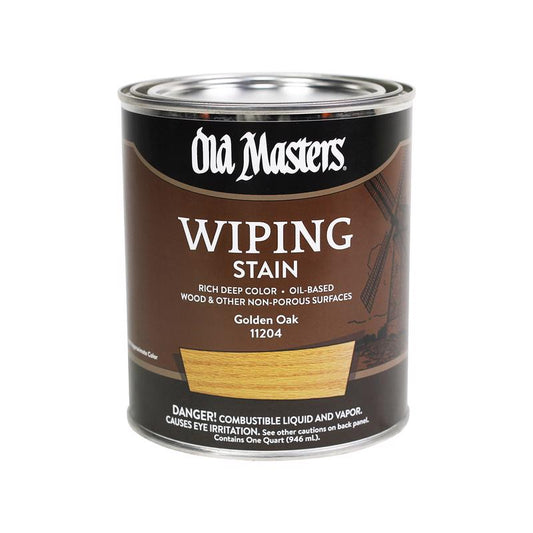 Old Masters Semi-Transparent Golden Oak Oil-Based Wiping Stain 1 qt. (Pack of 4)