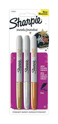 Sharpie Metallic Assorted Fine Tip Markers 3 pk (Pack of 6)