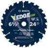 Bosch 6-1/2 in. D X 5/8 in. Carbide Circular Saw Blade 24 teeth 1 pk