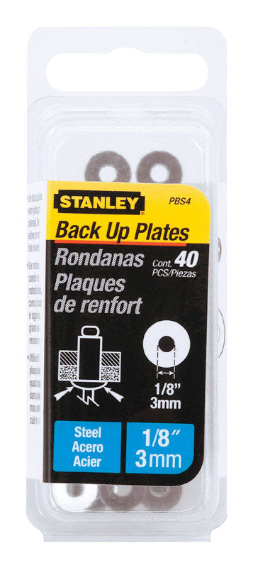 Stanley Steel Backup Plates 1/8 in. 40 pc