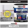 Zinsser WaterTite Bright White Smooth Water-Based Acrylic Copolymer Waterproofing Paint 1 qt. - Open Box