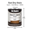 Old Masters Semi-Transparent Dark Walnut Oil-Based Alkyd Fast Dry Wood Stain 1 qt