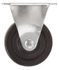 Titan 4 in. D Rubber Rigid Caster 150 lb 1 pk