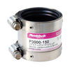 Fernco PlumbQwik Schedule 40 1-1/2 in. Hub X 1-1/2 in. D Hub PVC Coupling 1 pk