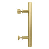 National Hardware Madison 31/32 in. D X 12 in. L Brushed Gold Steel Pull Handle 1 pc