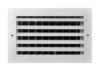 Tru Aire 8 in. H x 12 in. W 1-Way White Aluminum Wall/Ceiling Register