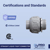 Sigma Electric ProConnex 3/4 in. D Plastic Straight Connector For Liquid Tight 1 pk