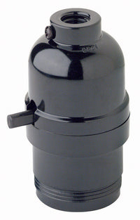 Leviton Plastic Medium Base Push Thru Socket 1 pk (Pack of 10)