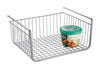 iDesign York Lyra 12.5 in. L X 10 in. W X 5-11/16 in. H Silver Wire Basket