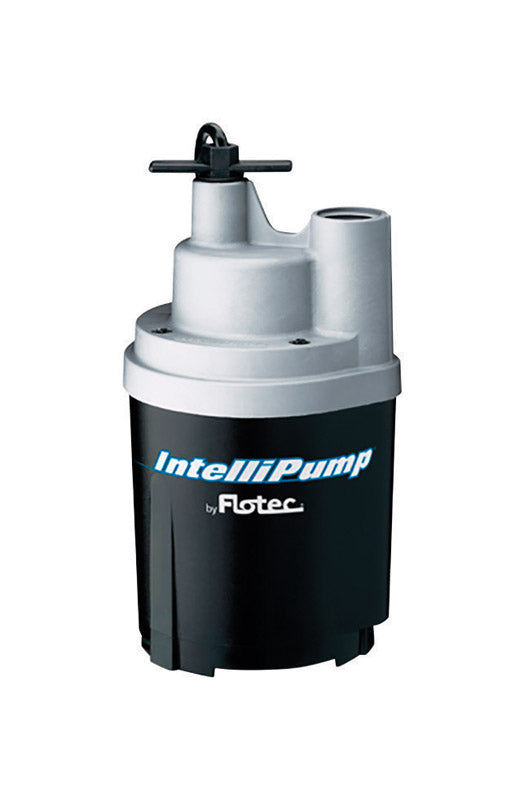 Flotec IntelliPump 1/4 HP 1790 gph Thermoplastic Switchless Switch Bottom AC Submersible Utility Pum