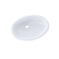 TOTO® Dantesca® Oval Undermount Bathroom Sink with CEFIONTECT, Cotton White - LT597G#01