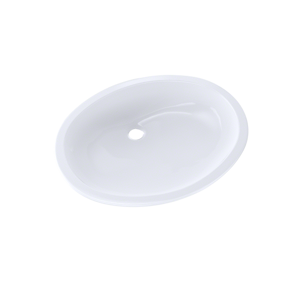 TOTO® Dantesca® Oval Undermount Bathroom Sink with CEFIONTECT, Cotton White - LT597G#01