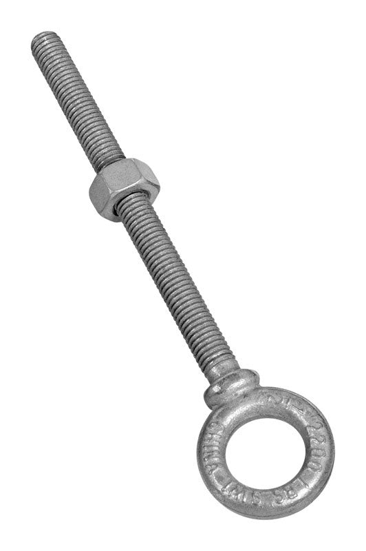 National Hardware 1/2 in. S X 6 in. L Hot Dipped Galvanized Steel Eyebolt Nut Included (Pack of 3).