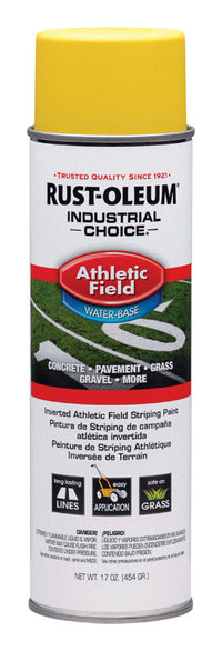 Rust-Oleum Industrial Choice Yellow Inverted Striping Paint 17 oz (Pack of 6)