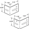 Prime-Line 2-3/16 in. W X 2-1/4 & 2-3/4 in. L Steel Bracket