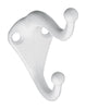 National Hardware 2.75 in. L White Zinc Die-Cast Coat/Hat Hook 1 pk