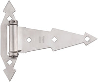 National Hardware 7 in. L Stainless Steel Stainless Steel Ornamental T Hinge 1 pk
