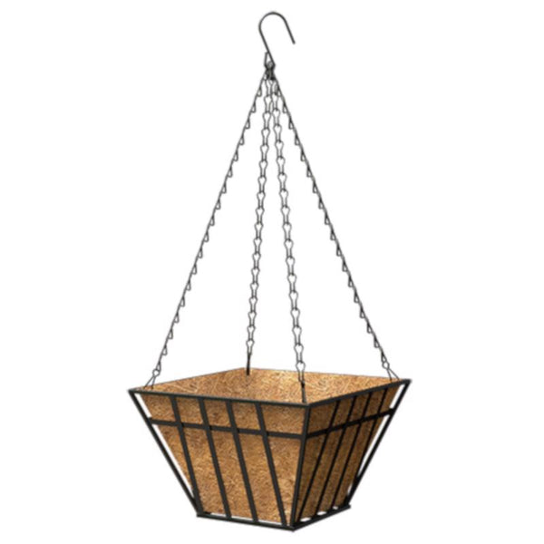 Colgador de plantas de acero negro Living Accents, paquete de 1