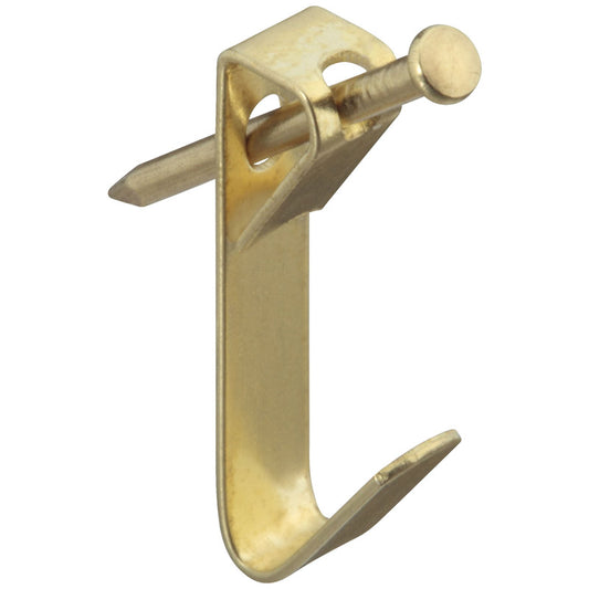 National Hardware Brass-Plated Picture Hanger 10 lb  (Pack of 5)