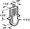 Prime-Line 1 in. D X 1/4 in. L Nylon Roller Assembly 2 pk - Deal of The Week