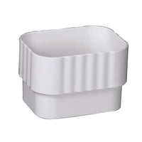 Amerimax 2.38 in. H x 3.25 in. W x 4.25 in. L White Vinyl Downspout Connector (Pack of 16)