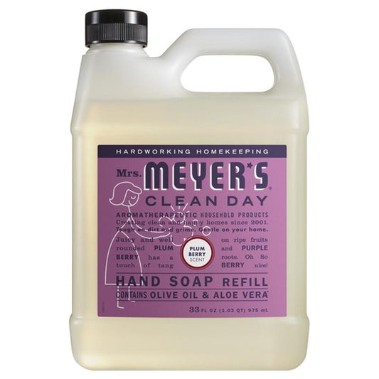 Mrs. Meyer's Clean Day Plum Berry Scent Hand Soap Refill 33 oz.