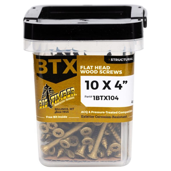 TORNILLOS PARA MADERA N.° 10 4"L 1 LB