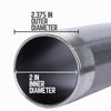 STZ Industries 2 in. MIP each X 2 in. D MIP Black Steel 6 in. L Nipple