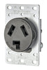 Leviton 30 amperios 125/250 V Salida dúplex negra 10-30R 1 paquete