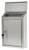 Gibraltar Mailboxes Ashley Contemporary Stainless Steel Wall Mount Silver Mailbox