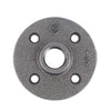 BK Products 1/2 in. FPT Black Malleable Iron Floor Flange (Pack of 5)