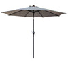 Living Accents 9 ft. Tiltable Tan Market Umbrella