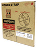Simpson Strong-Tie 0.63 in. H X 1.25 in. W 16 Ga. Steel Coiled Strap