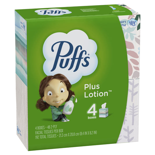 PUFFS+LOTION 4PK (Pack of 6)