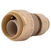 Shark Bite 200 PSI Lead-Free Brass Reducing Coupling 1/2 in. Outlet x 3/4 x 1/2 Dia. in. Push