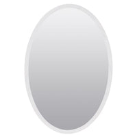 Zenna Home 31 in. H X 21 in. W X 4 in. D Oval Medicine Cabinet/Mirror