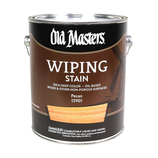 Old Masters Semi-Transparent Pecan Oil-Based Wiping Stain 1 gal (Pack of 2)