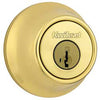 660 3 SCAL SCS K3 1-Cyl Deadbolt - Polished Brass