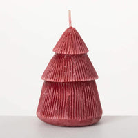 Sullivans Vance Kitira Red Tree Candle (Pack of 6)