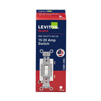 Leviton 20 amps Double Pole Toggle AC Quiet Switch White 1 pk - Deal of The Week
