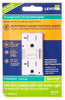 Leviton SmartlockPro 20 amps 125 V Duplex White GFCI Outlet 5-20R 1 pk