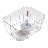 iDesign Clear Cosmetic Organizer 3-5/8 in. H X 10-13/32 in. W X 7.1 in. D